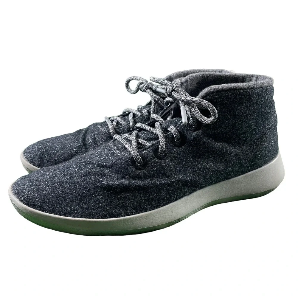 Allbirds Mizzle High Top Wool Runners Mens Size 14 Grey Charcoal